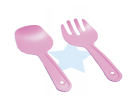 ВТ 94200 Ложка і виделка д/салату													