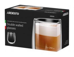 Набір чашок Ardesto 2шт*250мл з подвійними стінкам AR2625G 