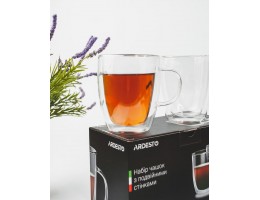 Набор чашек с двойными стенками Ardesto 2шт*400мл AR2640GH 