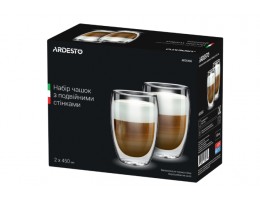 Набор чашек Ardesto 2шт*450мл с двойными стенкамиAR2645G