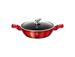 Сотейник 28 см из кованого алюминия с мраморным покрытием Berlinger Haus Burgundy BH 1263N