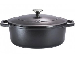 Кастрюля 4л овальная чугунная Berlinger Haus 30 * 22 * 12см BH 1911