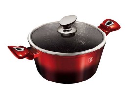 Кастрюля 2,5 л из кованого алюминия с антипригарным покрытием Berlinger Haus Burgundy Metallic Line BH-1627N