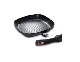 Сковорода-гриль 28х28х4.1см с мраморным покрытием и съемной ручкой Berlinger Haus Black Rose BH 1953 Сковорода-гриль 28х28х4.1см с мраморным покрытием и съемной ручкой Berlinger Haus Black Rose BH 1953