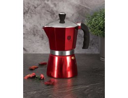 Гейзерная кофеварка 300 мл на 6 чашек Berlinger Haus Metallic Line Burgundy Edition BH-6388