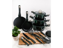 Набор посуды 17 предметов Berlinger Haus Emerald Haus BH -7043