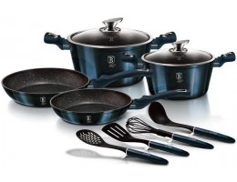 Набор кухонной посуды Berlinger Haus Aquamarine Edition 10 предметов BH-6143