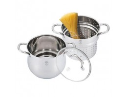 Набор для спагетти 3 предмета Berlinger Haus Silver Belly Collection BH-1422
