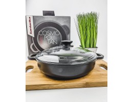 Жарівня 26 см з кришкою Гардарика Cosmopolitan антипригарне покриття Greblon C2 ГА 0926-03У