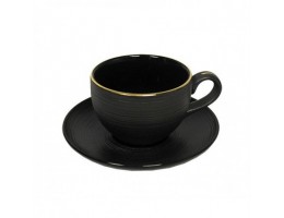 Чашка чайная с блюдцем LOS`K Imperium Negro 200 мл L0630-T8601464