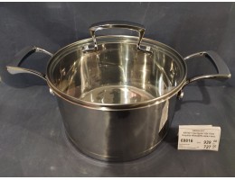 KR78311 Каструля 1,8л 16см Graphite KRAUZER нерж.сталь