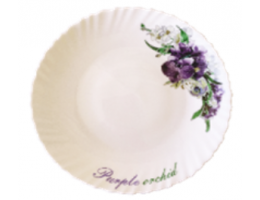 V-220PO Тарілка обідня 22см Фіолетова орхідея Wave, Vittora 								