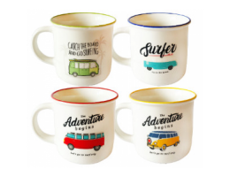 VT-C-54360 Чашка 360мл Ретро Авто Vittora 										