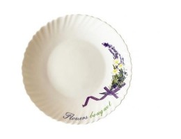 V-220F Тарiлка 22см Квіткова симфонія Blanco Wave, Vittora 	