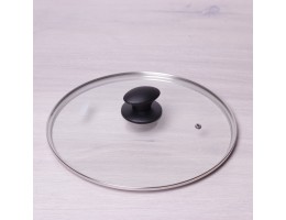 Крышка стеклянная Kamille 30см с металлическим ободком АМА-0650L