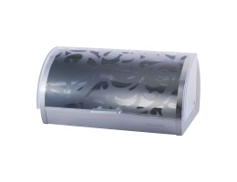 Хлебница с нержавеющей стали и откидной крышкой 39*28см Kamille АМА-1102