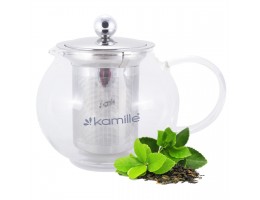 Заварник стеклянный со съемным ситечком 400мл Kamille АМА-1600