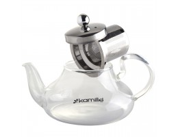 Заварник стеклянный 600мл Kamille со съемным ситечком АМА-1601