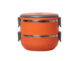 Ланч бокс 1400мл обеденный двойной 16.5*15*13.5см Kamille АМА-2106