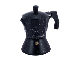 Кофеварка гейзерная 150мл из алюминия Kamille Мрамор АМА-2511MR