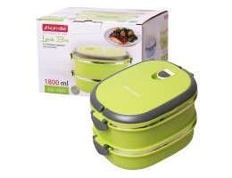 Ланч бокс обідній подвійний Kamille 1800мл АМА-2109