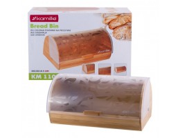 Хлебница Kamille бамбуковая основа 38х28х18.5см АМА-1104