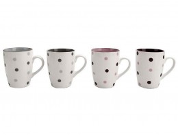 ИТ KW 145 Кухоль керамiчний 340мл Горох Кольор WHITE 2MIX