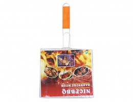 ИТ BEF02-1B Решітка мет 22*21*2см з дер/руч  25см для барбекю 			