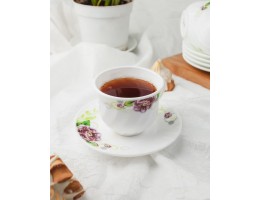 Чайний сервіз 12 предметів Бузковий піон Interos ИТ 6616