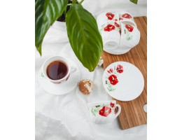 Чайний сервіз 12 предметів Маки Interos ИТ 6777