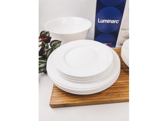 Столовый сервиз 19 предметов Luminarc Everyday белый (g0567)