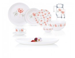 Сервіз столовий Luminarc Diwali Petalo Grey, 46 предметів (Q7821)