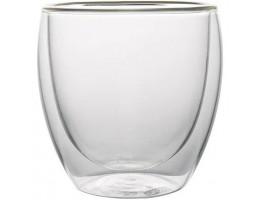 Стакан с двойными стенками низкий 200мл выс.9см (bw-14)