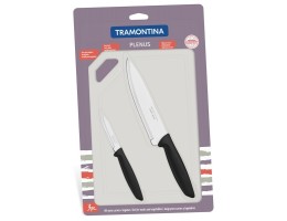 Arc TRAMONTINA PLENUS(23498/014) black Н-р 3пр.(нiж 178/76мм+досточка)