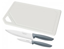 Arc TRAMONTINA PLENUS(23498/614) grey Н-р 3пр.(нiж 178/76мм+досточка)